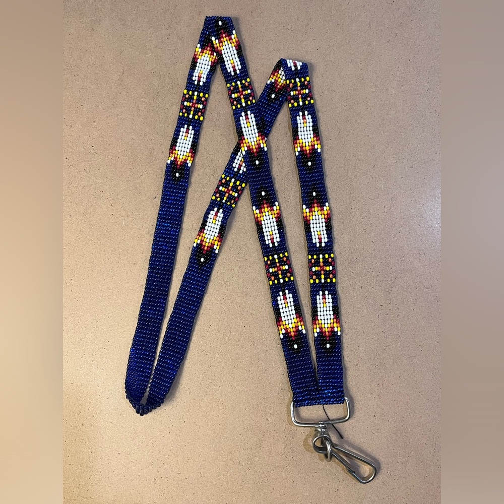 Native American beautiful beaded lanyard